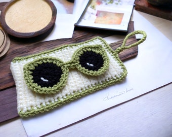 Crochet étui à lunettes/motif de couverture