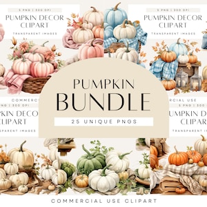 Kürbis Dekor, Herbst Clipart Aquarell Bundle, Hochzeit Dusche Einladung, Casual Hochzeit Einladen, kommerzielle Nutzung, transparente PNG