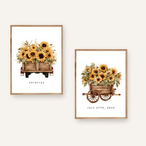 Printable Sunflower Clipart Spring Flower Clipart Bundle - Etsy