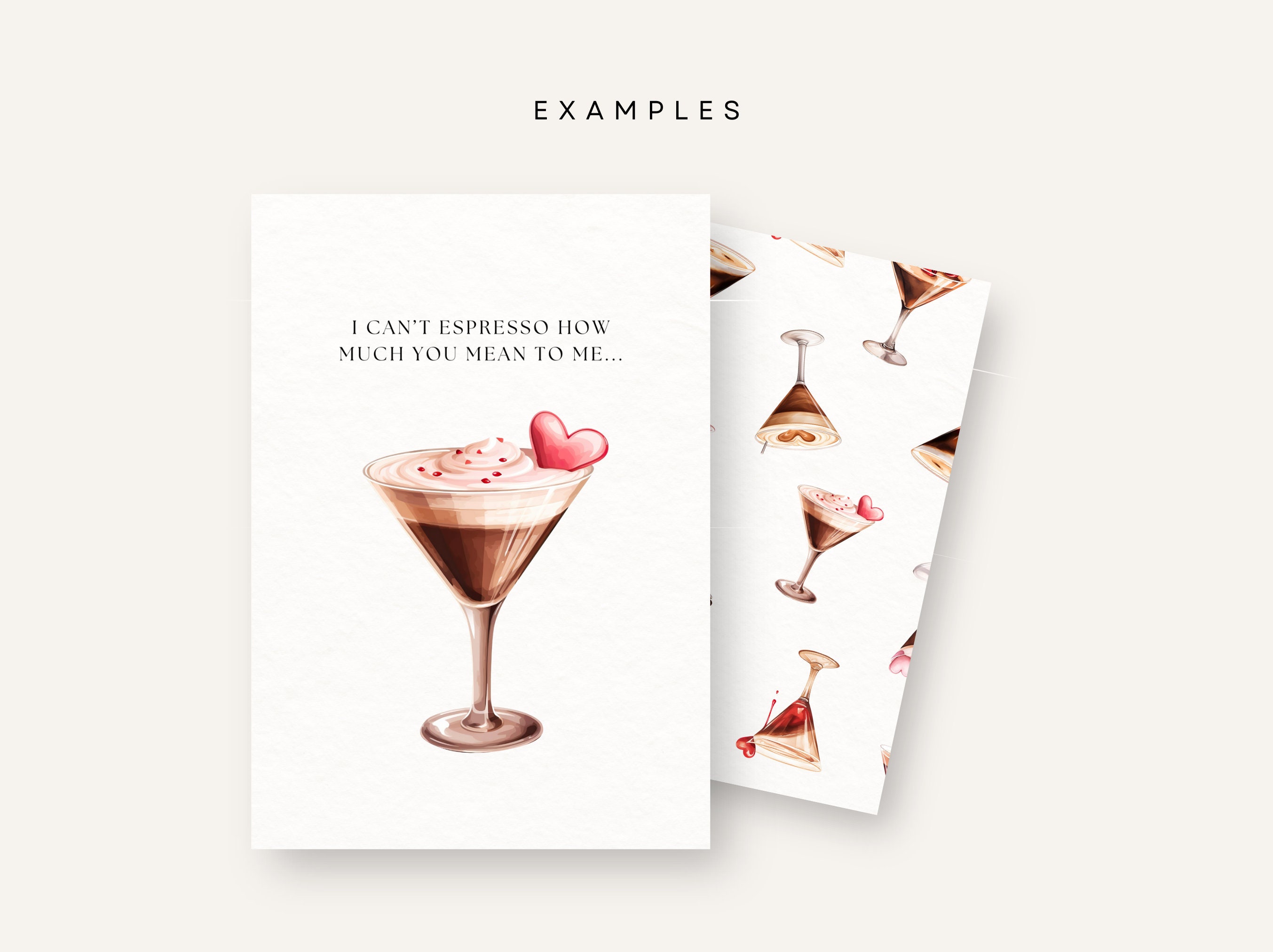 Espresso Martini Clipart, Valentines Coffee, Valentine's Day Cocktail ...