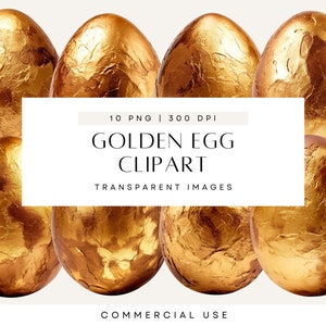Imágenes prediseñadas de huevos de Pascua dorados, imágenes prediseñadas de acuarela, lámina dorada, canasta de conejito, huevo de Pascua dorado, imágenes prediseñadas de primavera, uso comercial, PNG transparente