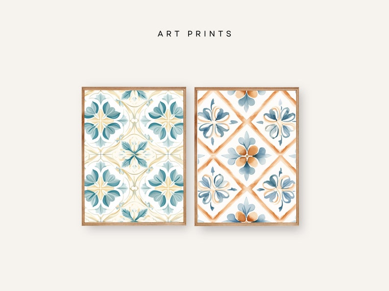 Mediterranean Tiles Clipart, Greece Pattern, Seamless Paper, Texture ...