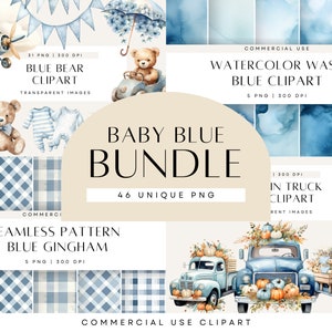 Clipart baby shower bleu ours en peluche, nounours tenant des ballons, clipart aquarelle, baby shower pour un garçon, usage commercial, PNG transparent