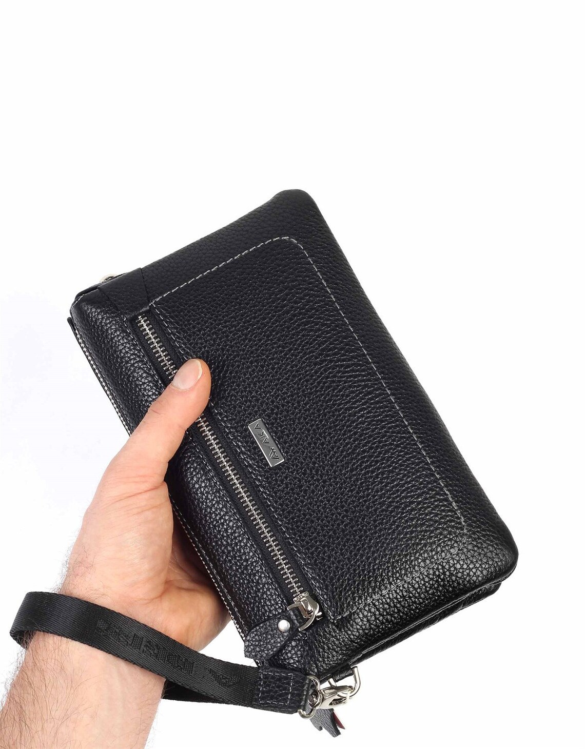 Bolso clutch bolso de cuero genuino para hombre bolso de Etsy