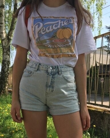 Peaches Records T-shirt Records and Tapes T-shirt 70s - Etsy