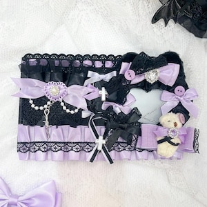 Kpop Mini Lace Photocard Binder Handmade Ribbon Album Kawaii Collectbook Instax Polaroids Journal Scrapbook Koreańskie artykuły piśmiennicze Lolita Gifts