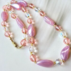 Barozzi Pink Glass Bead Necklace