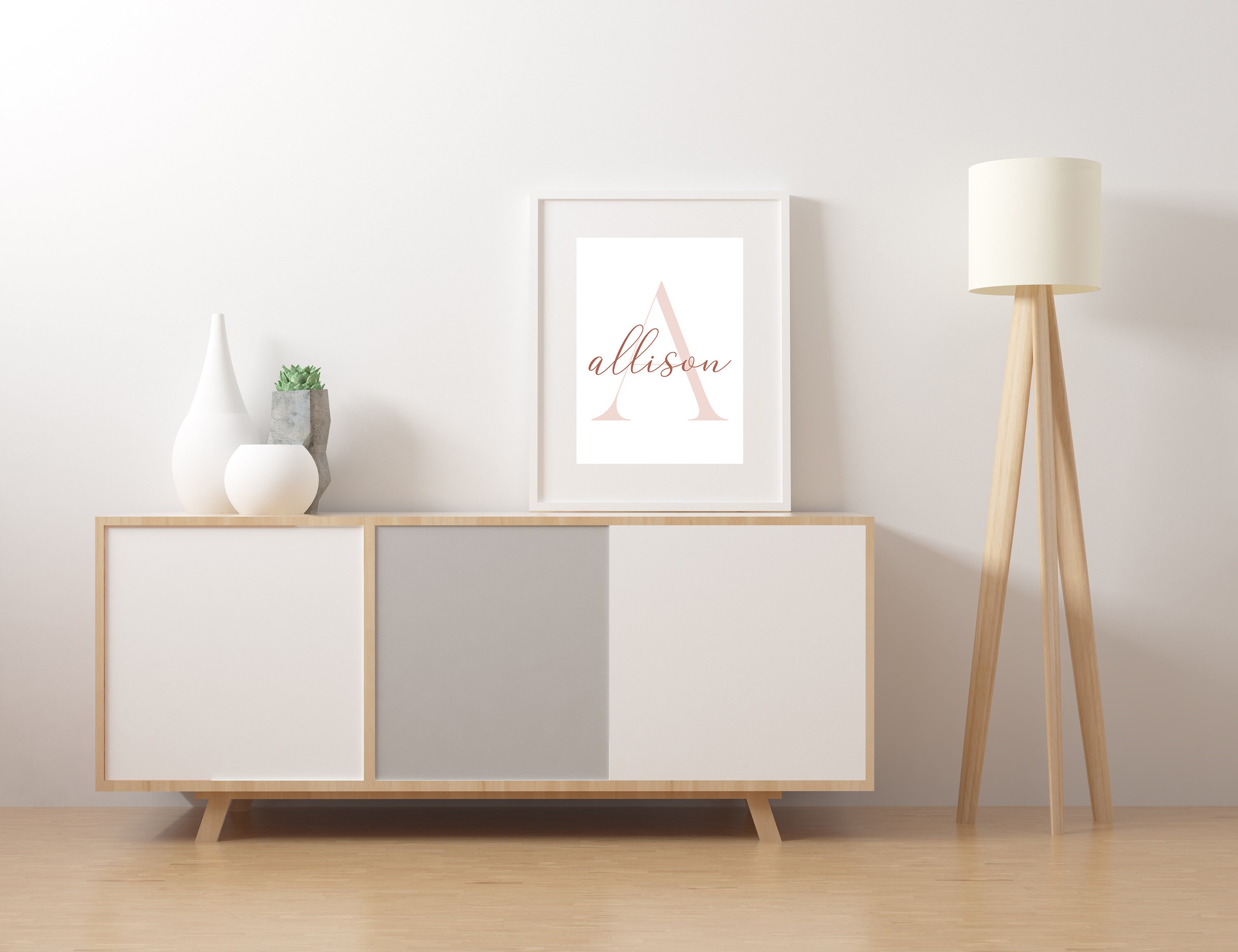 Personalised Initial Print Custom Name Wall Art Custom Home | Etsy