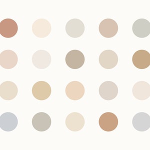 20 Neutral Instagram Highlight Covers, Pastel Instagram Story Icons, Insta Highlights Digital Download