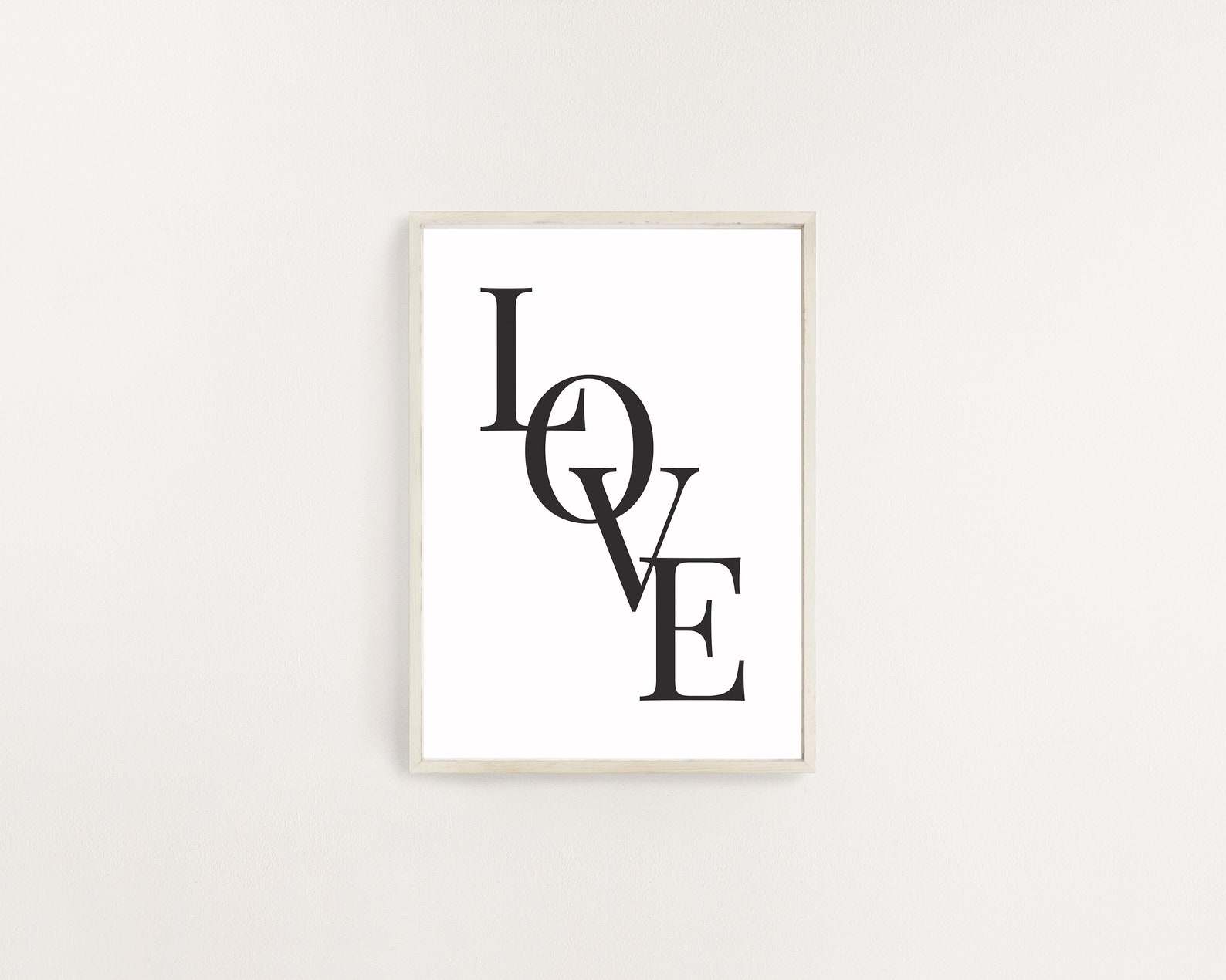 Love Quote Wall Art Love Print Digital Download Home Decor Etsy