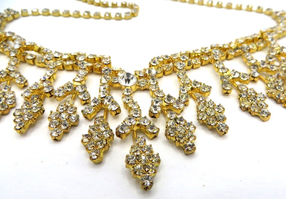 Diamante rhinestone necklace Christine Collection… - image 6