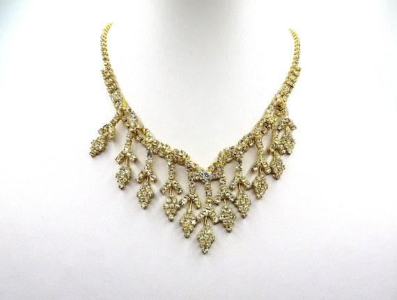Diamante rhinestone necklace Christine Collection… - image 1