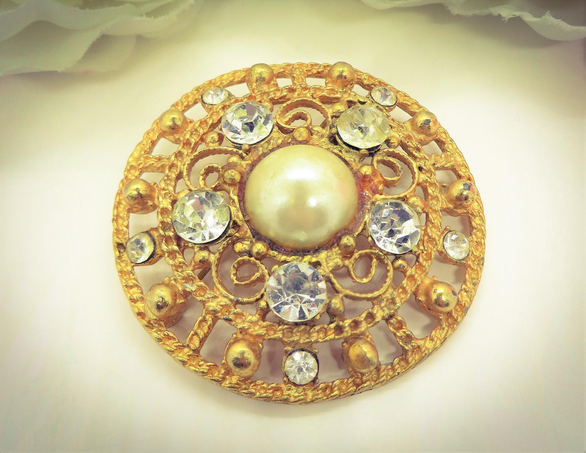 Pierre Balmain Paris 花モチーフ ブローチ　Vitage Balmain Brooch - Etsy
