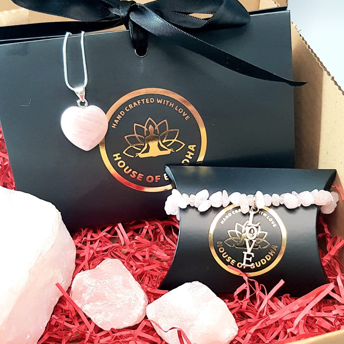 Rose Quartz Bundle of Love Gift Set Etsy