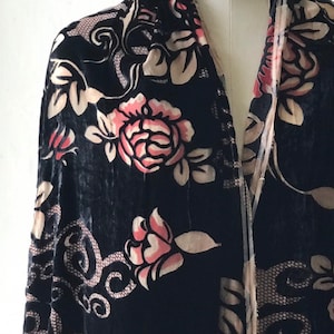 Blume Seide Samt Stoff Bulk Stock