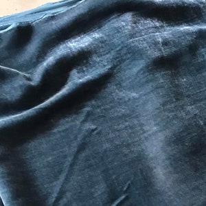 Jeans Silk velvet fabric by the yard