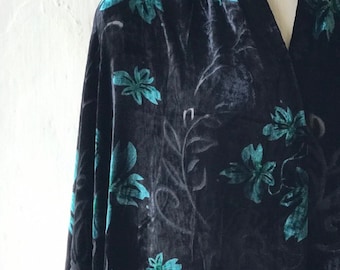 Flor Silk tela de terciopelo cortada a medida
