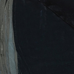 Dark petrol blue Silk velvet fabric by the yard