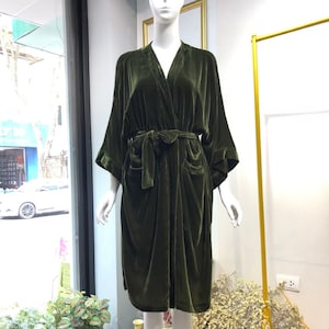 Silk velvet bathrobe, robes valentines day gift for her. velour robe, Bridesmaid robe, velvet robe, bridal party robes