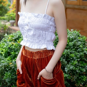 Silk Velvet Short Pants Women High Waist