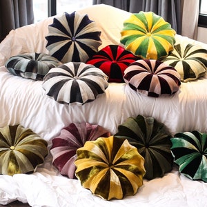 Green mix Mint, Multicolor decorative pillow, silk velvet pillow, luxury cushion, handmade silk velvet pillow, handmade in Vietnam image 2
