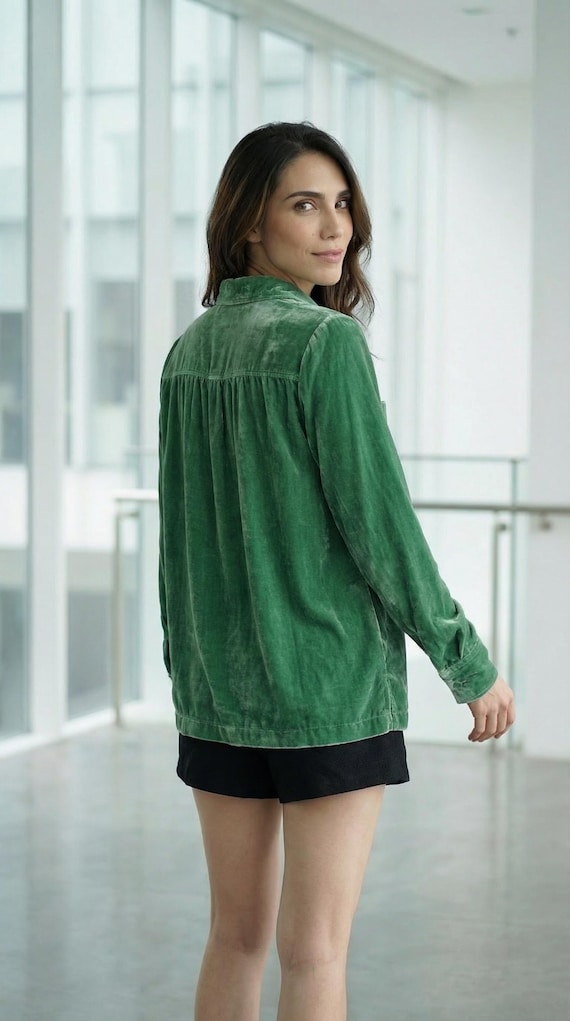 Silk Velvet Shirt Women - Sleeve Shirt - Silk Velvet Shirt Women