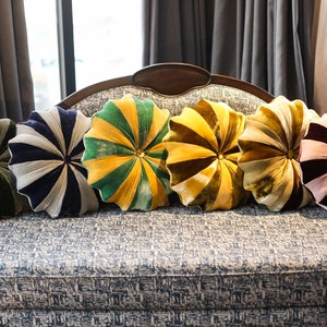 Green mix Mint, Multicolor decorative pillow, silk velvet pillow, luxury cushion, handmade silk velvet pillow, handmade in Vietnam image 6