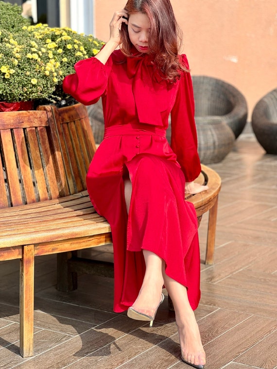 chinese dress ladies Amelia Silk Chiffon Dress main image 1