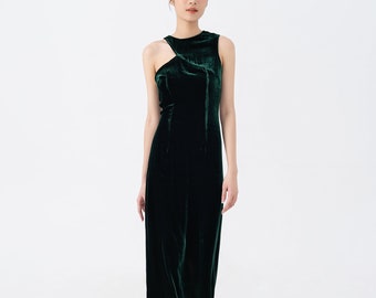 100 silk velvet dress 100% SILK Jo Dress in Cocoa
