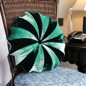 Green Forest mix Teal, Multicolor decorative pillow, silk velvet pillow, luxury cushion, handmade silk velvet pillow, handmade in Vietnam