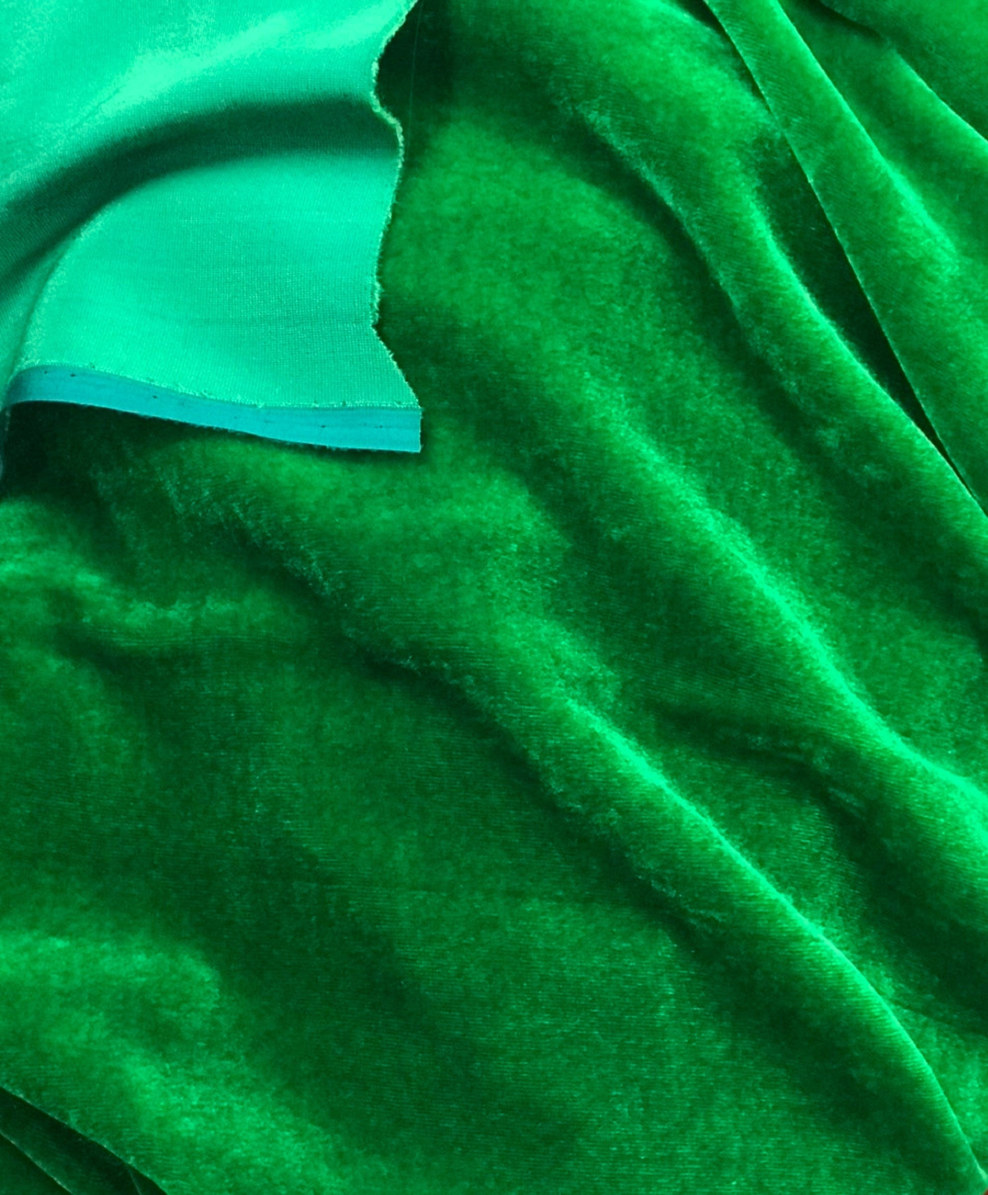 Kelly Green Silk Velvet Fabric by the Yard Etsy Australia