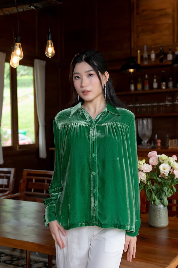Camisa de terciopelo mujer new arrivals