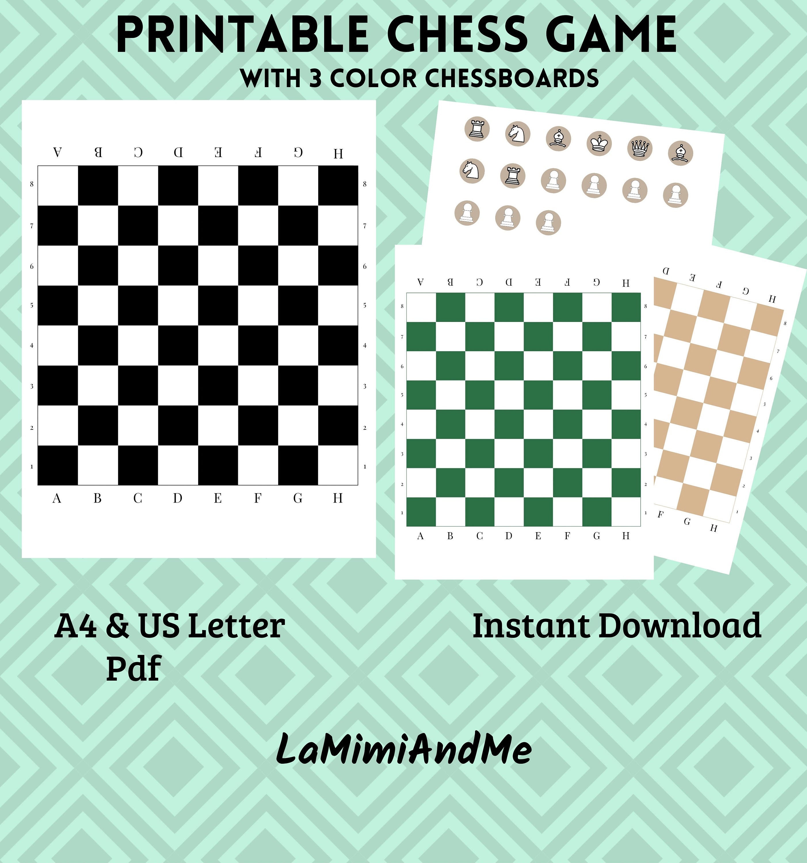 Printable chess game pdf chessboard pdf chess pdf smart 