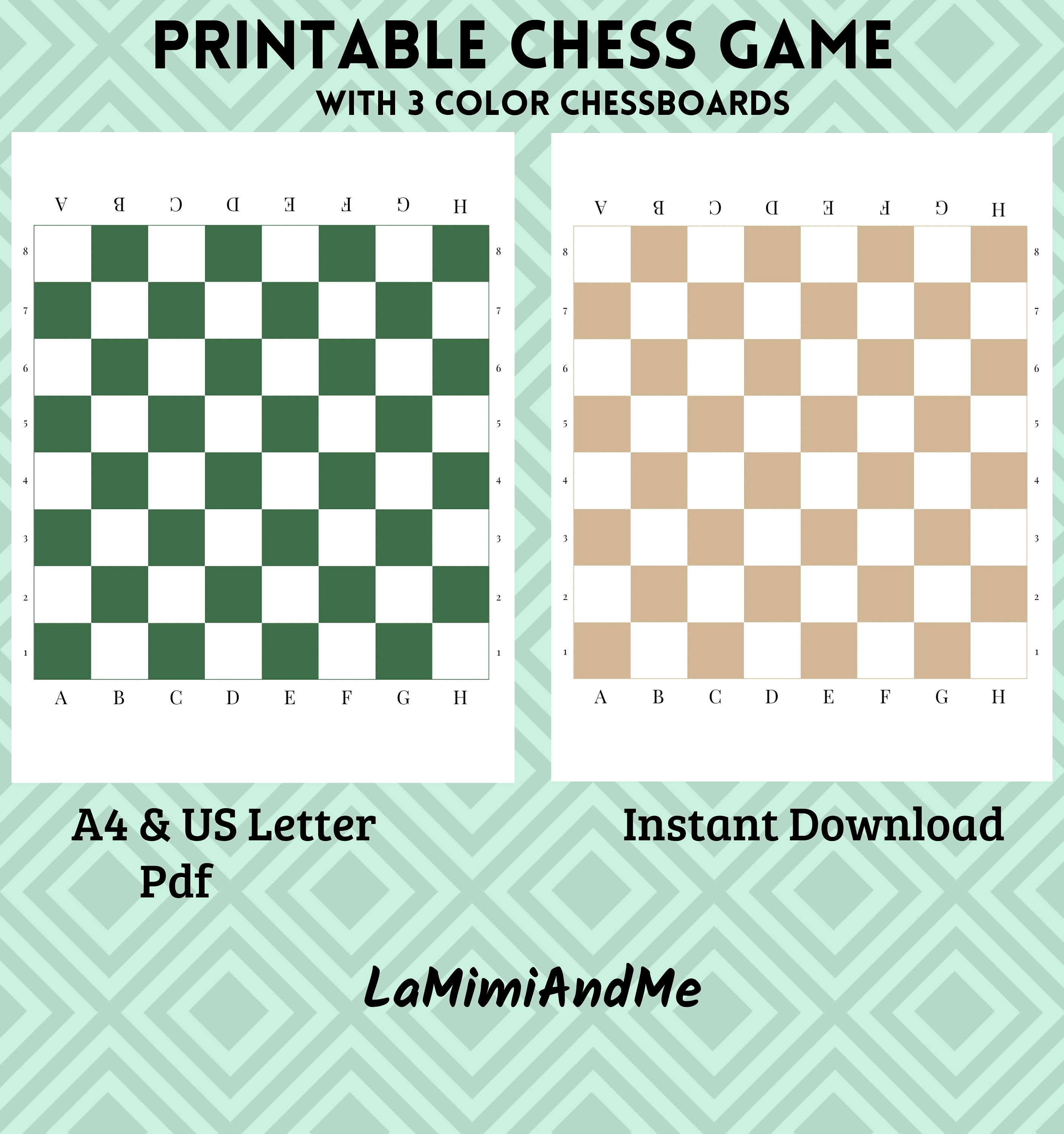Printable Chess Game Pdf, Chessboard Pdf, Chess Pdf, Smart Games Pdf ...