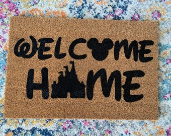 Welcome Home Disney Door Mat