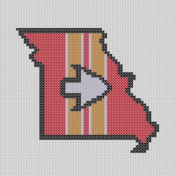 Kansas City Chiefs Cross Stitch Patterns Etsy