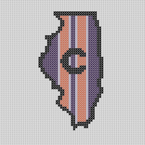 Chicago Cross Stitch Etsy