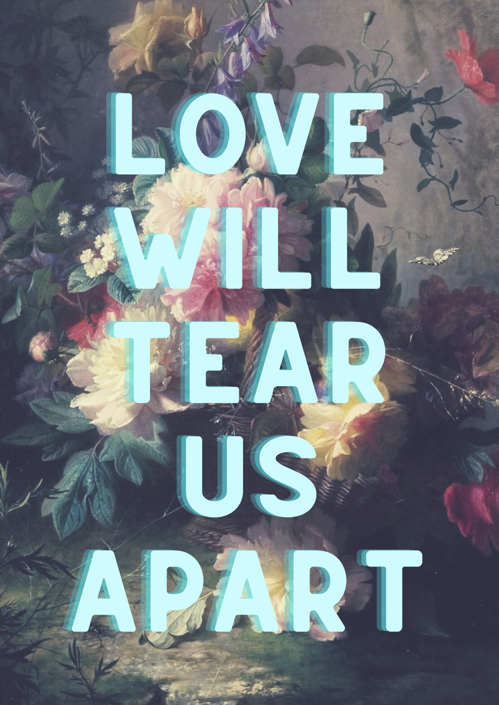 Joy Division Love Will Tear Us Apart Paroles LOVE WILL TEAR Us Apart Joy Division Paroles a5/a4/a3 Wall | Etsy