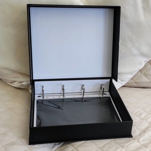 A4 / A3 Ring Binder Box - Box Binder - Solander Box - Clamshell Box - Ring Binder - Portfolio Box -
