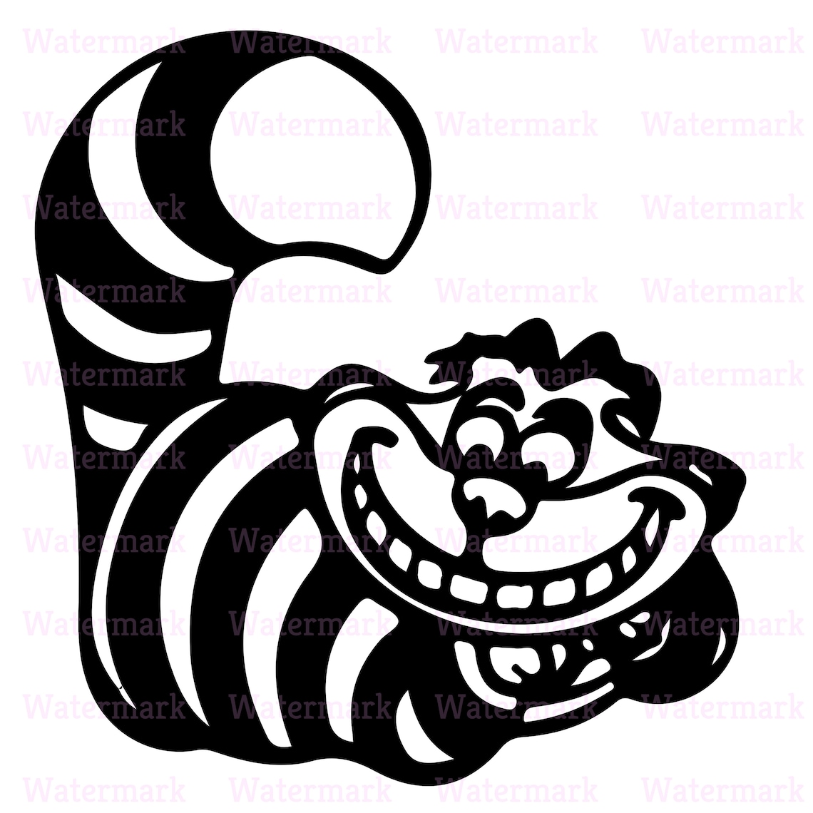 Cheshire chat Alice au pays des merveilles SVG Alice Au pays Etsy