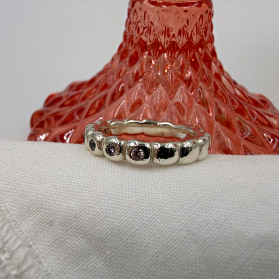 Early Pandora Bright Lights Bubble Ring • Sterlin… - image 7