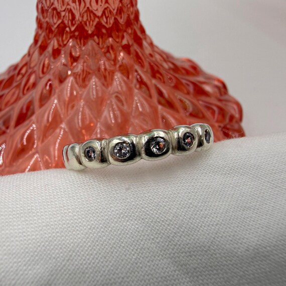 Early Pandora Bright Lights Bubble Ring • Sterlin… - image 8