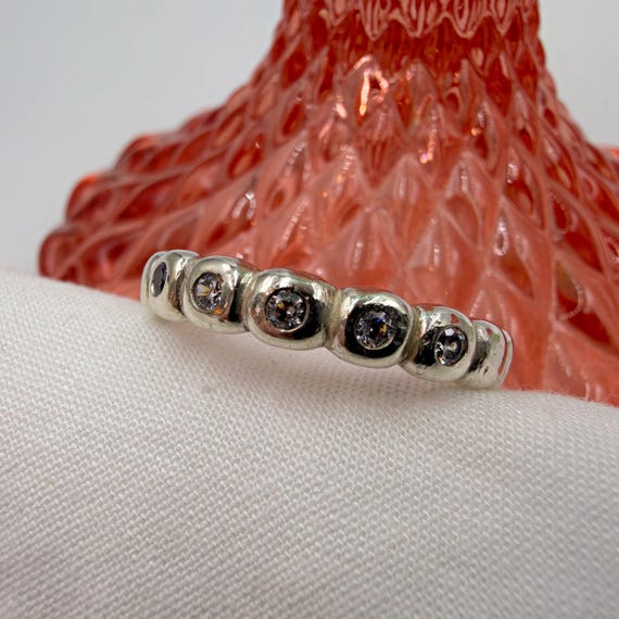 Early Pandora Bright Lights Bubble Ring • Sterlin… - image 9