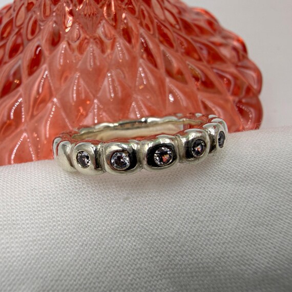 Early Pandora Bright Lights Bubble Ring • Sterlin… - image 5