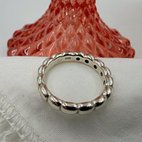 Early Pandora Bright Lights Bubble Ring • Sterlin… - image 13