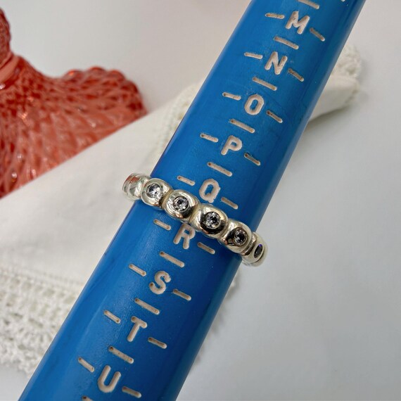 Early Pandora Bright Lights Bubble Ring • Sterlin… - image 15