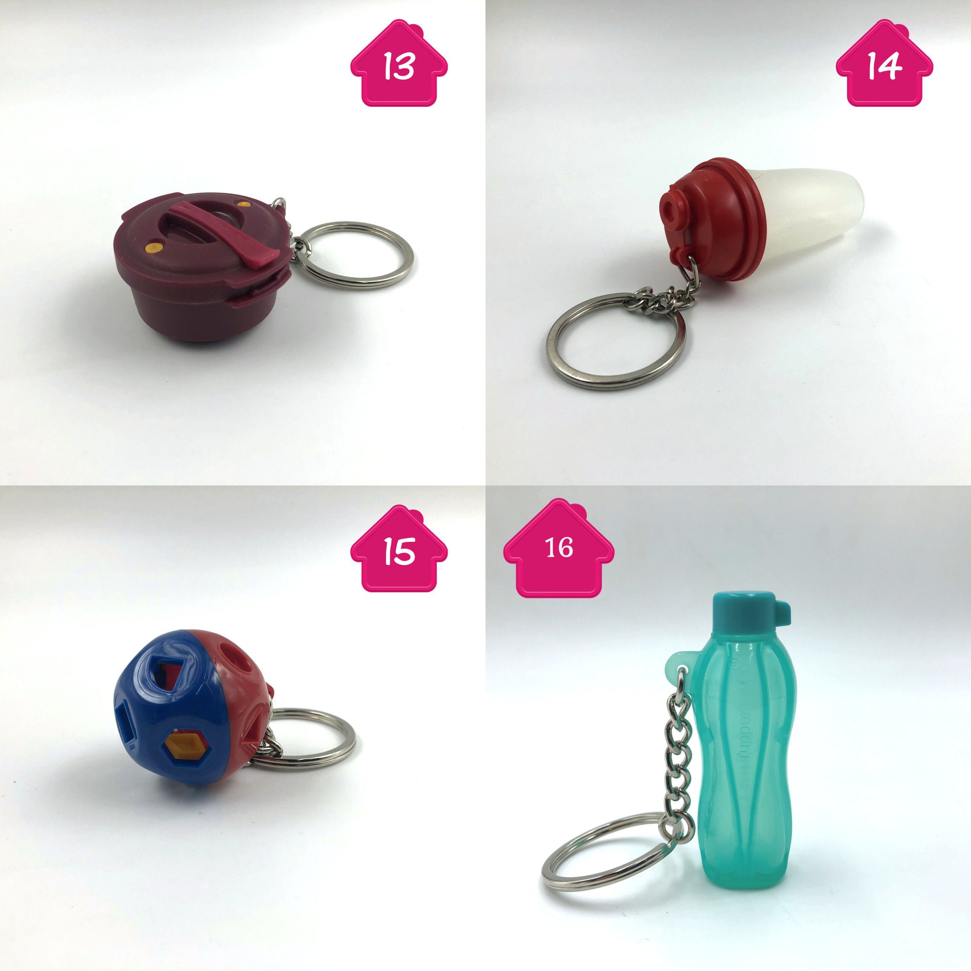 Choice of Vintage Tupperware Keychains / Keyrings Etsy