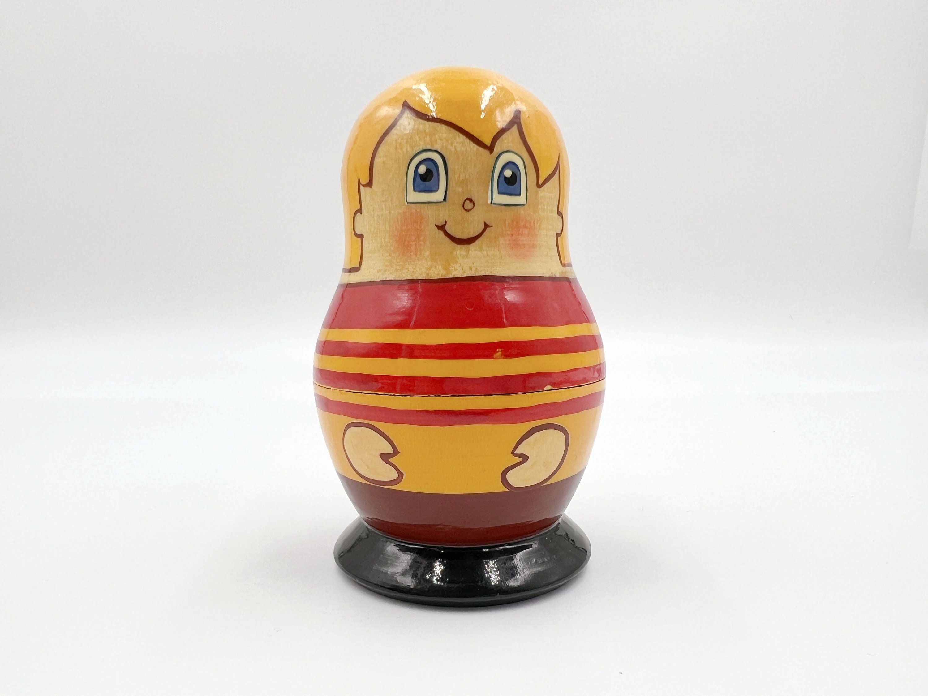 Vintage Wooden Higglytown Heroes Nesting Dolls Set of 5 Eubie Etsy