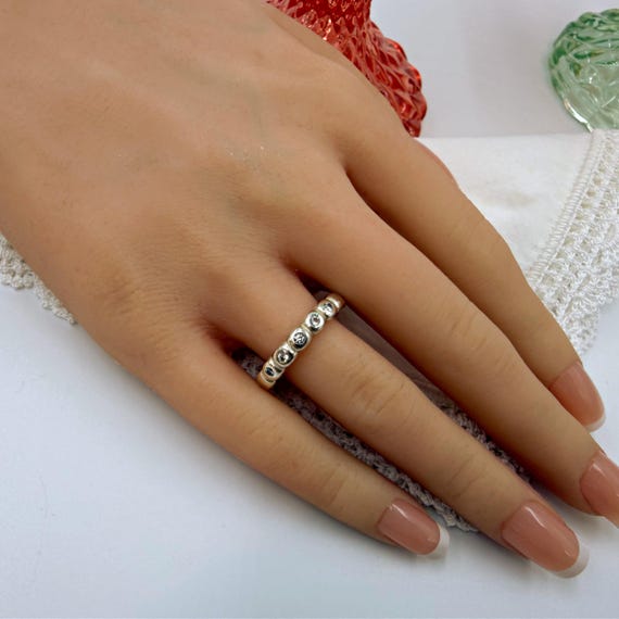 Early Pandora Bright Lights Bubble Ring • Sterlin… - image 4