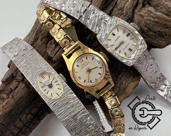 Lot of Vintage Ladies' Watches Mechanical Wind-up PARTS OR
